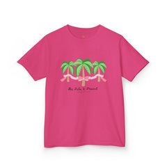 Bee Palm and Present Girls Short Sleeve Youth Hive Tee