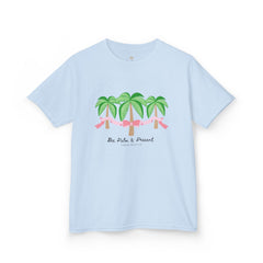 Bee Palm and Present Girls Short Sleeve Youth Hive Tee