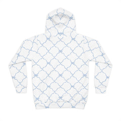 Trellis Bow Youth Hoodie Activewear - Light Blue