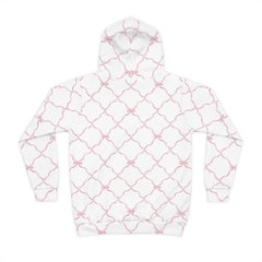 Trellis Bow Youth Hoodie Activewear - Pink