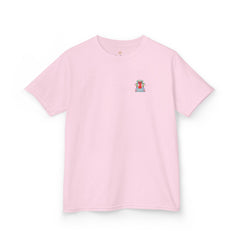 Bee Free Patriotic American Flag Front Porch Girls Short Sleeve Youth Hive Tee