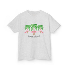 Bee Palm and Present Girls Short Sleeve Youth Hive Tee