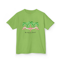 Bee Palm and Present Girls Short Sleeve Youth Hive Tee