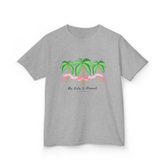 Bee Palm and Present Girls Short Sleeve Youth Hive Tee