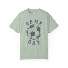 Adult Heavy Cotton Comfort Colors Soccer Game Day Leopard Hive Tee