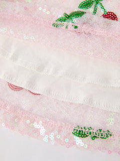 Sweet Cherry Sequins Cute Dress