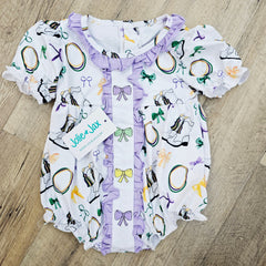 Boots and Bows Embroidered  Bubble