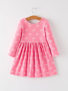 Christmas Bow Girls Dress: Festive and Adorable Design
