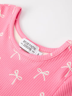 Christmas Bow Girls Dress: Festive and Adorable Design