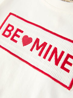 Valentine's Day "BE ❤ MINE" Embroidered Boy's Set