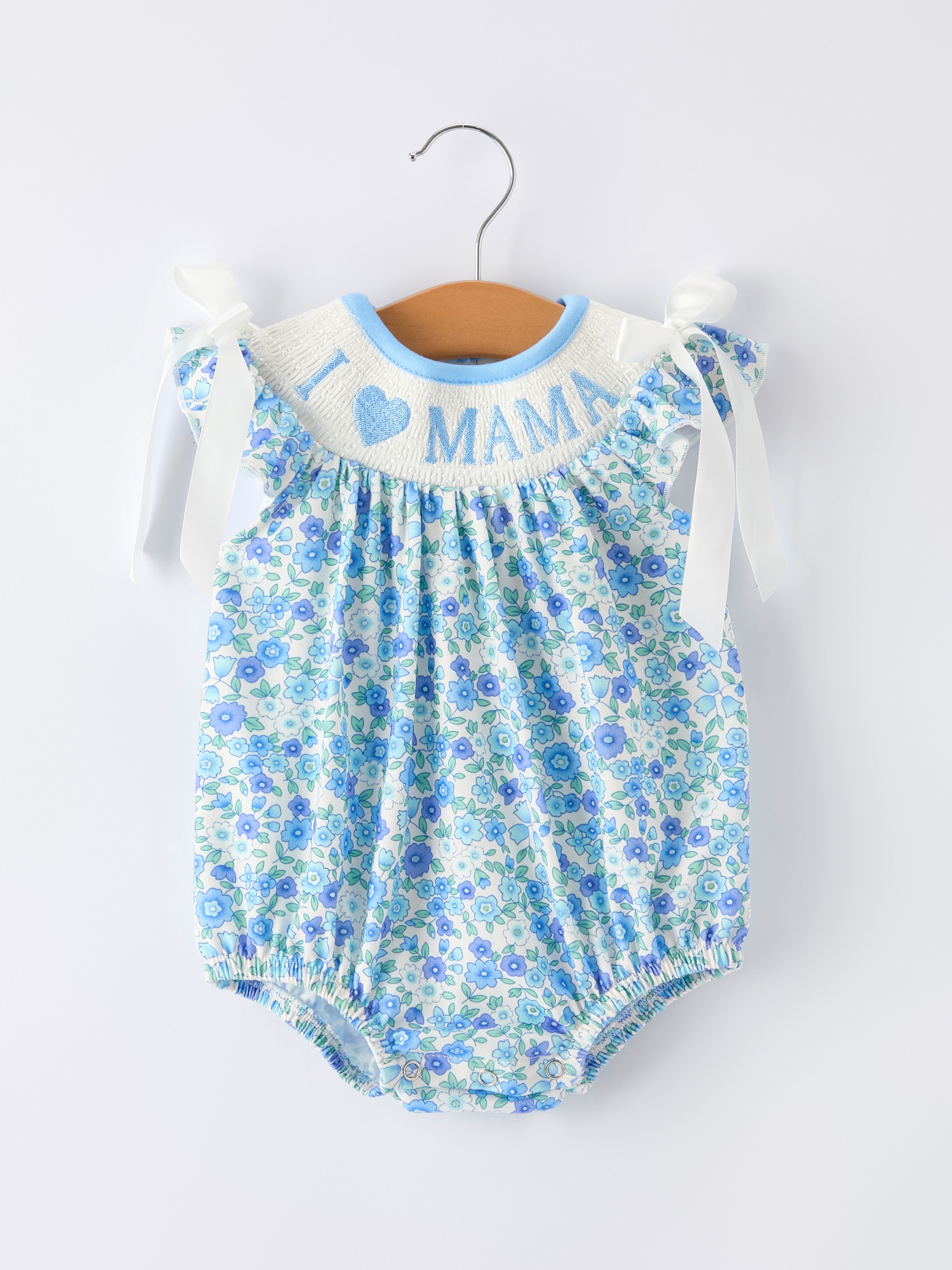 "I ❤ MAMA " Baby Girls Romper