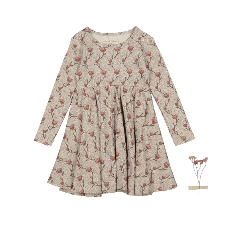 The Printed Long Sleeve Dress - Iris