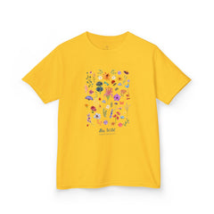 Bee Wild Girls Floral Short Sleeve Youth Hive Tee