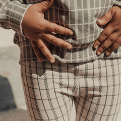 The Printed Sweatshirt - Sage Check