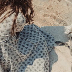 The Printed Long Sleeve Dress - Vintage Rose