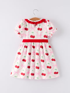 Cherry Bow Girls' Dress