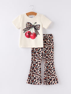 Cherry Leopard Girls Set