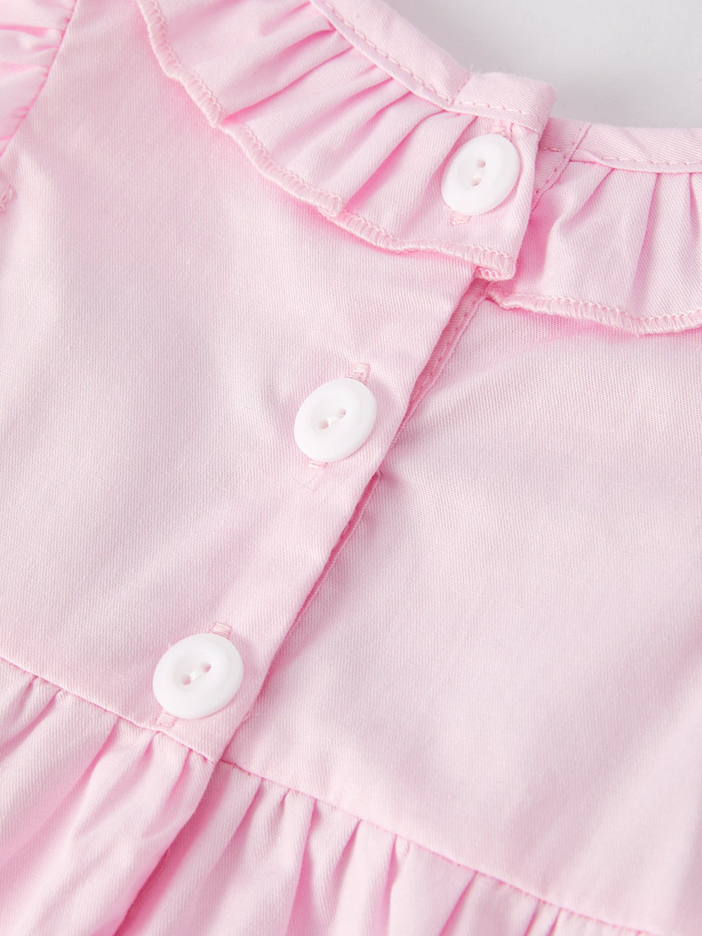 Pink Smocked Church Christ Bishop Christening Romper