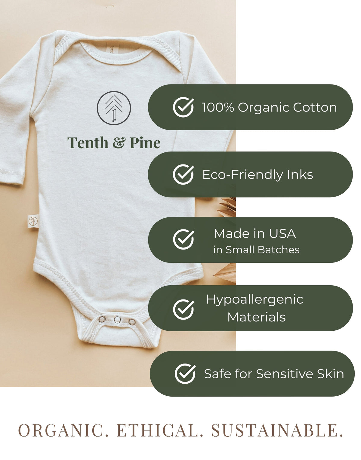 Goose Monthly Milestone Organic Baby Bodysuit