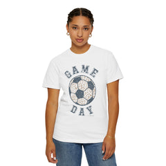 Adult Heavy Cotton Comfort Colors Soccer Game Day Leopard Hive Tee