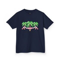 Bee Palm and Present Girls Short Sleeve Youth Hive Tee