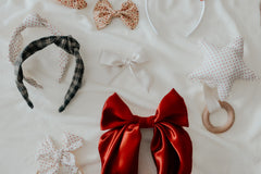 Berry Holiday Large Bow Clip