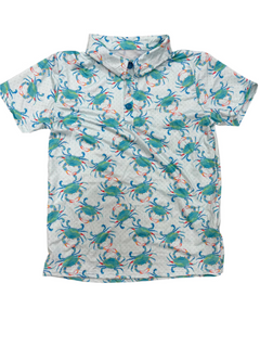 Aqua Crab Boys Polo Shirt