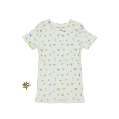 The Printed Short Sleeve Tee - Hummingbird