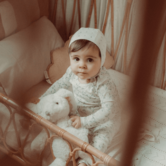 The Printed Romper - Hydrangea Pink