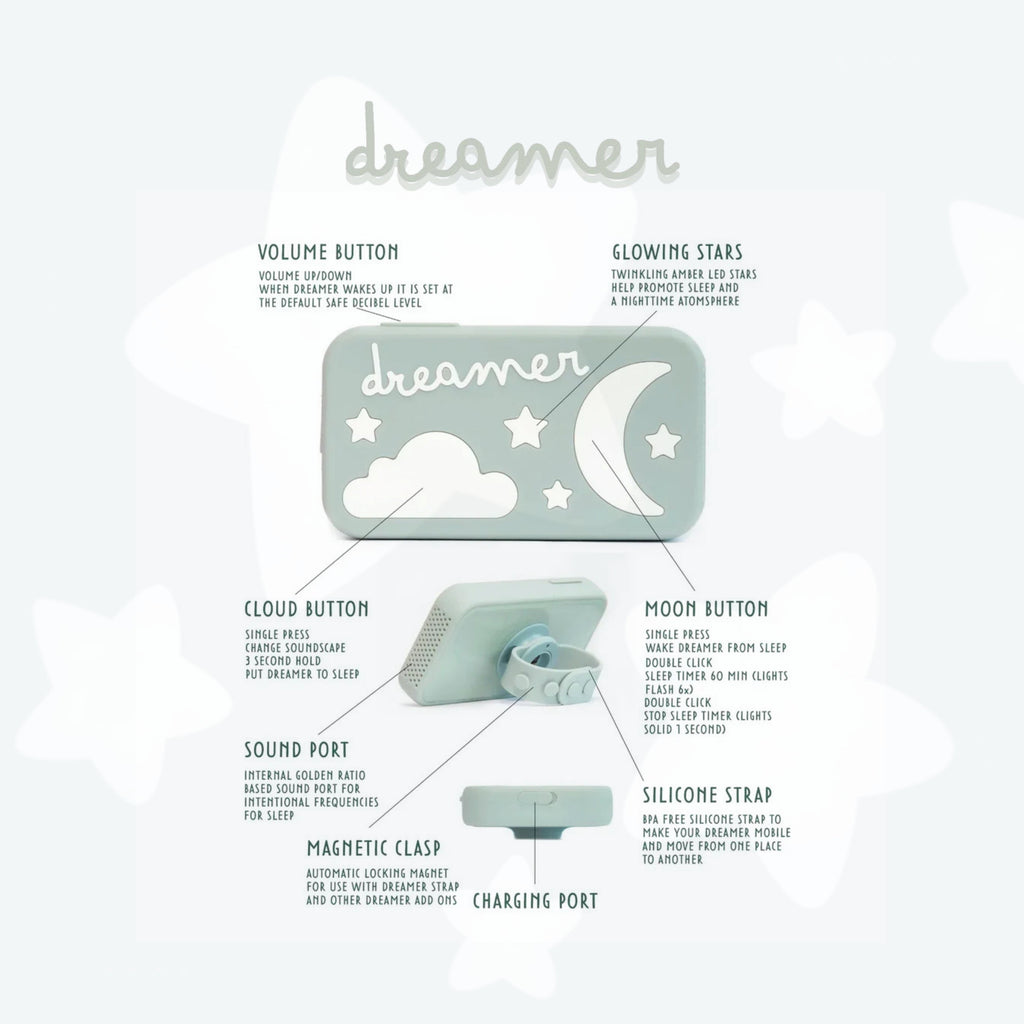 Dreamer Baby Sound Machine with 432Hz & 528Hz