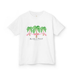 Bee Palm and Present Girls Short Sleeve Youth Hive Tee