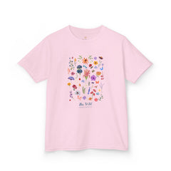 Bee Wild Girls Floral Short Sleeve Youth Hive Tee