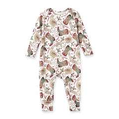 Western Christmas Baby Bamboo Romper – Cowboy Holiday Style