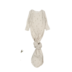 The Printed Baby Gown - Dahlia Pink