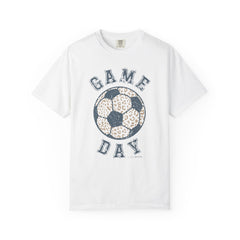 Adult Heavy Cotton Comfort Colors Soccer Game Day Leopard Hive Tee