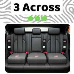 BubbleBum Teleport Backless Booster Car Seat, Kids Booster Seat for Car 40-100 lbs, Telescopic Portable Carseat, Ideal for Everyday Use and Foldable for Travel, - Black✔️