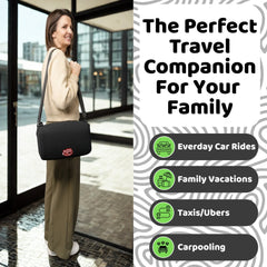 BubbleBum Teleport Backless Booster Car Seat, Kids Booster Seat for Car 40-100 lbs, Telescopic Portable Carseat, Ideal for Everyday Use and Foldable for Travel, - Black✔️