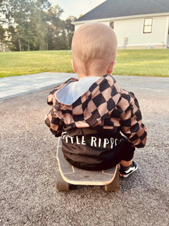 Checkered Fall Jacket | Little Ripper Windbreaker