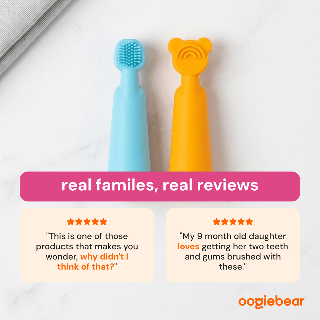 oogiebear baby finger brush & tongue scraper