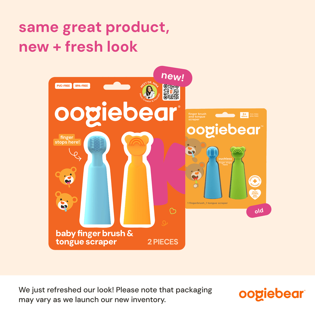 oogiebear baby finger brush & tongue scraper