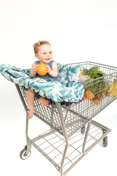 Baby Shopping Cart Cover | Tropical Day Leaf Print