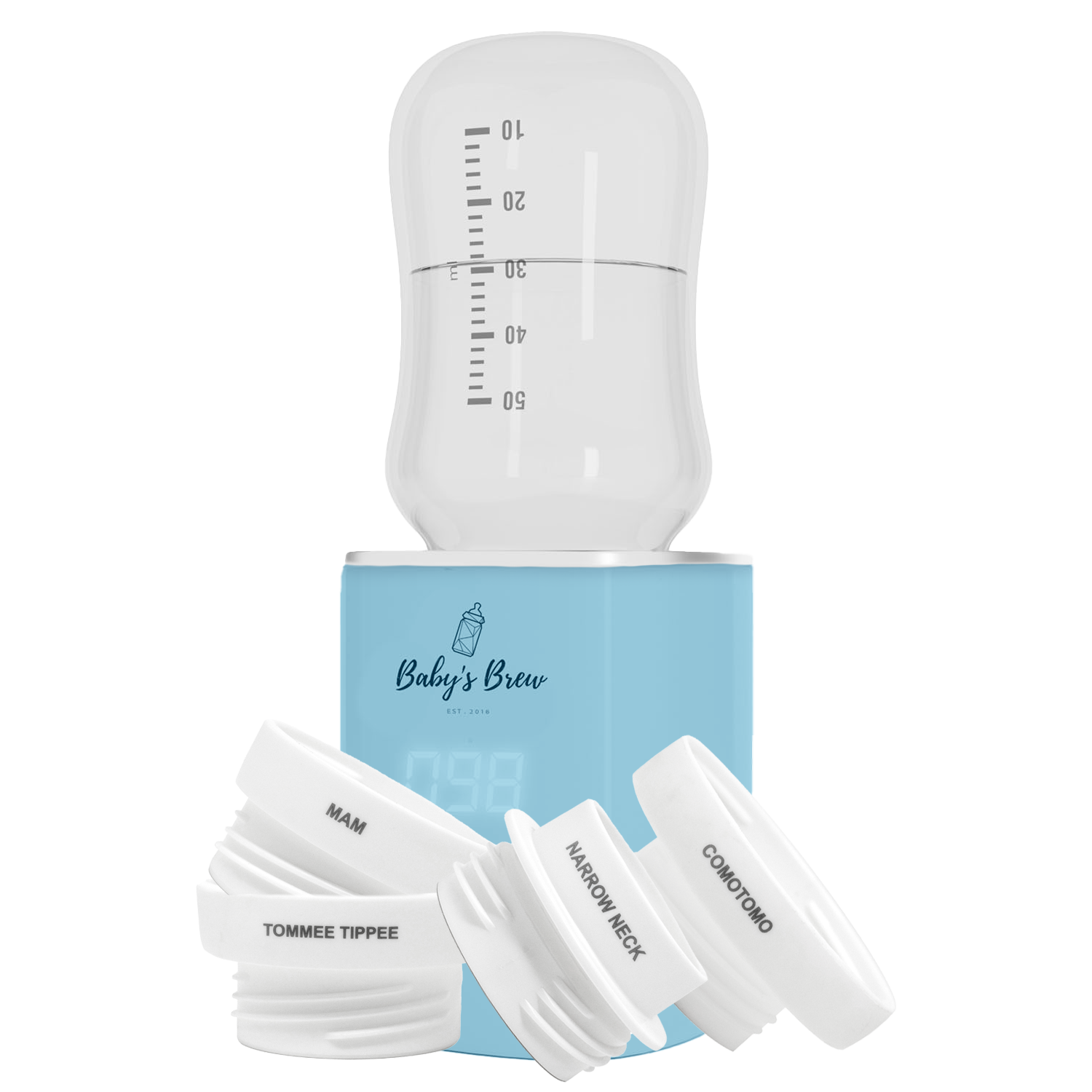 3.0 Portable Bottle Warmer Adapter Set (Warmer + Four Adapters)