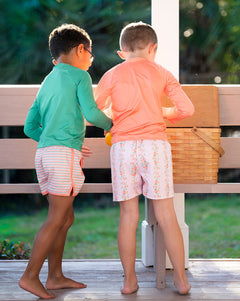 Rash Guard Long Sleeve in Parakeet Green- FINAL SALE