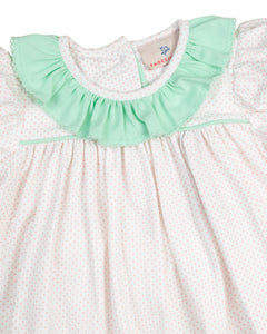 Pink Polka Dot Knit Dress- FINAL SALE