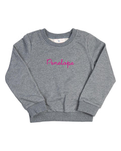 Crewneck Sweatshirt in Gray- FINAL SALE