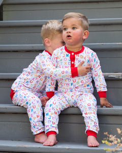 ABC Knit Pajama Set- FINAL SALE