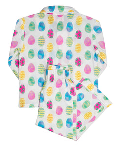 Easter Egg Pajamas in Pastel Pink-FINAL SALE