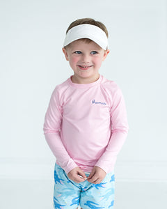 Rash Guard Long Sleeve In Pale Pink- FINAL SALE