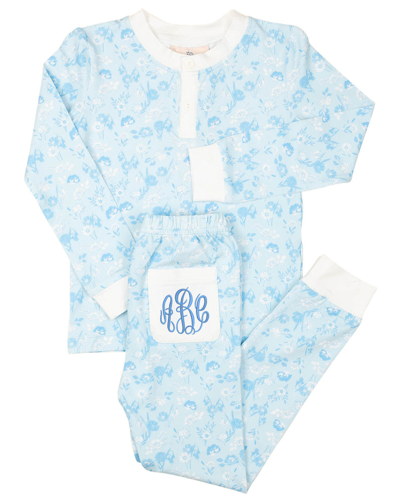 Morning Glory Knit Pajama Set- FINAL SALE