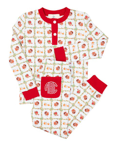 Turkey Time Tartan Knit Pajama Set- FINAL SALE